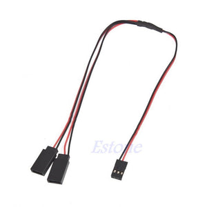 1Pcs 300mm 30cm Servo Y Extension Lead Wire Cable f RC Futaba JR Servo Part New