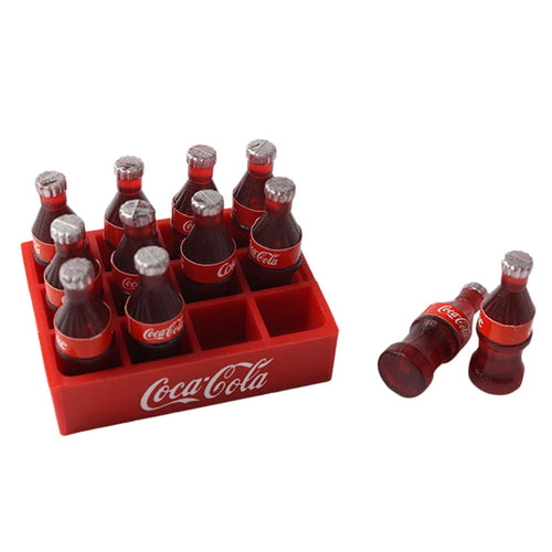 Rc Mini Coke Bottle & Tray Decoration Accessory Tools For 1/10 Rc Crawler Car Axial Scx10 Traxxas Trx4 Rc4Wd D90