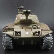 Henglong model 1/16 scale 2.4GHz RC battle tank U.S.M41A3 Ultimate metal version Smoke Sound Metal Gear and Tracks