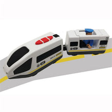 Toys for Children Remote Control Electric Train Toy Magnetic Slot Compatible with Brio Wooden Track Car Toy Kids Gift