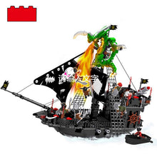 On Stock Hot Puzzle assembly building blocks toy pirate ship assembly ship battle Pirates Kids Toys Best Gifts