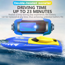 H128 Mini Boat 1/47 2.4GHz Remote Control Speed RC Boat Dual Motors 15km/h Super Speed RC Ship Speedboat Electric RC Toys