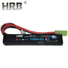 HRB Water Gun Lipo Battery 3S 2S 7.4V 11.1V 1100mAh 25C Tamiya Connector AKKU Mini Airsoft BB Air Pistol Electric Toys RC Parts