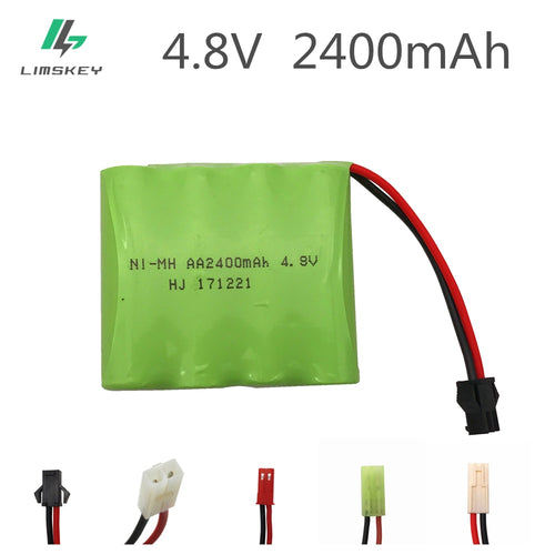 Limskey 4.8V 2400mAh Ni-MH battery group RC toy electric lighting lighting security facilities AA 4.8 V 2400 battery For RC TOYS