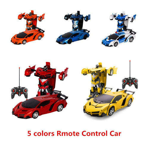Boys Amazing Gifts Deformation Car Toys Automatic One-key Transform Robot Plastic Model Car Funny Toys For Kid Toy New Arrival