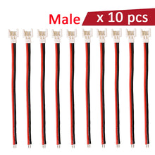 10 Pcs 1S Lipo Battery Balance Charger Switch Wiring Cable XH 2.0mm Pitch Plug Male Female For indoor drone syma X5C hubsan x4