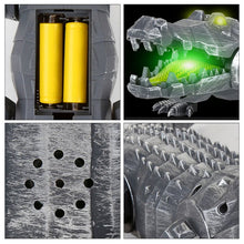 Remote Control Mechanical Crocodile Cool LED Lights on Eyes Sounds Electric Toy for Kids