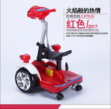 Fashion Children' Remote Control Car Balance Motor Van Ride on Electric Toys Kids RC Ride on Car Five Wheels Bumper Scooter Car