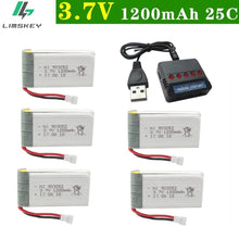 6Pcs/Set Original 3.7v 1200mAh with Charger Units for SYMA X5 X5C X5SC X5SH X5SW Drone Quodcopter Spare lipo Battey Parts 3.7 v
