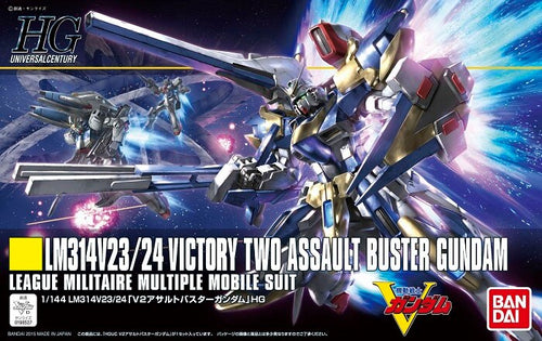 Original Gundam Model HG 1/144 LM314V23/24 VICTORY TWO ASSAULT BUSTER GUNDAM Unchained Mobile Suit Kids Toys