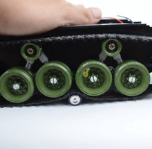 DIY 85 Light shock absorption Plastic Tank Chassis with Rubber Crawler belt Tracked Vehicle Big Size