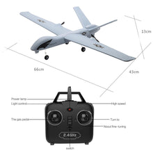 Z51 Super Big 66cm Wingspan Remote Control Airplane Glider EPP Built-in Gyroscope RC Plane UAV with LED Military Aircraft Model