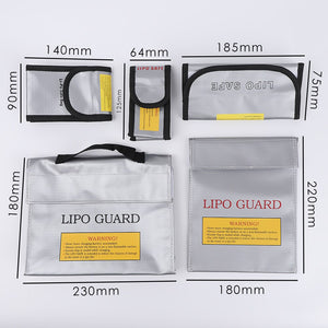 1pcs High Quality Fireproof & Waterproof Explosion-proof RC LiPo Battery Safety Bag Safe Guard Charge Sack