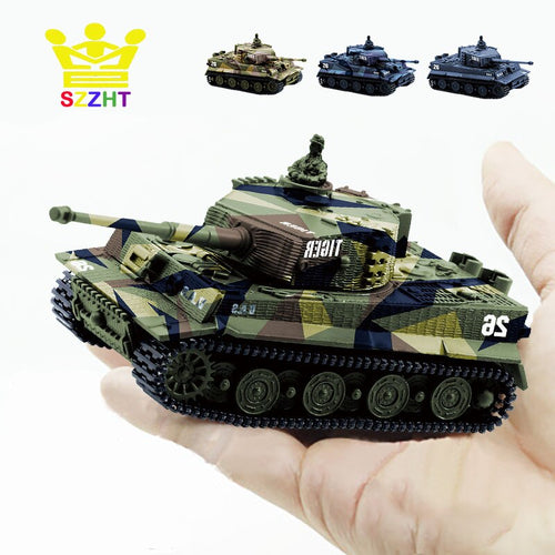 4 Colors Mini Tiger Military Battle RC Tank Remote Radio Control Army Panzer Armored Children Electronic Toys for Boys Kids Gift