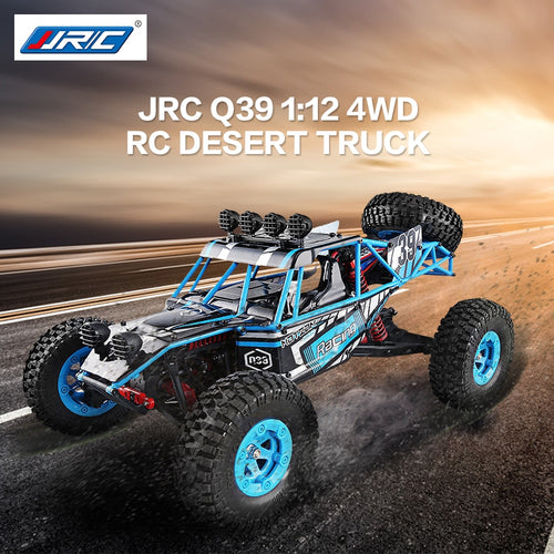 2019 New JJRC Q39 1:12 4WD RC Desert Truck RTR 35km/h+ Fast Speed 1kg High-torque Servo 7.4V 1500mAh LiPo Battery F22485