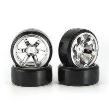 4Pcs RC Drifting Car Tire Set Hard Plastic Hard Tyre Set for Traxxas HSP Tamiya HPI On-road Vehicle Drifting RC Car Toys Parts