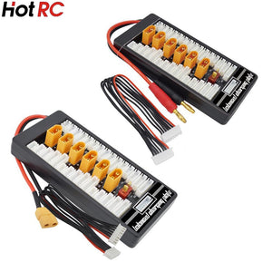 1pcs HotRc High Quality 2S-6S XT60 Plug Parallel Charging Board Para Board XT60 Plug 4.0MM Bananer for Imax B6 B6AC B8 6 in 1