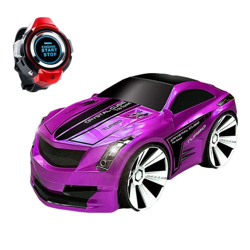 New 1:28 Remote Control Car Racing Toy Car Voice Smart Watch Voice-Activated Watch Rechargeable Radio Drift Car Electric