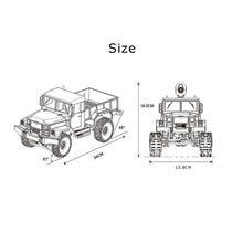 Hot 1:16 Scale 2.4G 4WD Off-Road RC Tank Rock Crawler Tank on The Radio Control Battle 4 Wheel RC Military Vehicles Truck