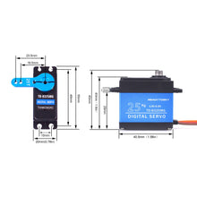 Update 180 Degree RC servo 20KG / 25KG / 30KG full metal gear digital servo baja Waterproof of Version 25T Arm for cars RC Toy