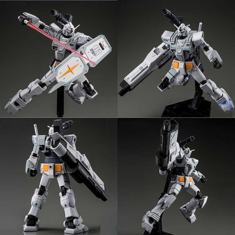 Original Gundam Model RG 1/144 FA-78-2 HEAVY GUNDAM ROLLOUT COLOR Unchained Mobile Suit Kids Toys