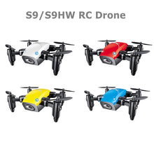 S9HW Mini Drone With Camera S9 No Camera RC Quadcopter Foldable Drones Altitude Hold RC Quadcopter WiFi FPV Pocket Dron VS CX10W