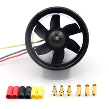 QX-MOTOR QF2611 3500KV 4500KV Brushless Motor with 55mm 64mm 6 Paddle EDF Ducted Fan for RC Drone Ducted