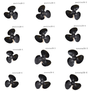 1PCS RC Boat Three Blades Paddle Nylon Boat Propeller Positive & Reverse Screw RC Boat Propeller 12 SIZE