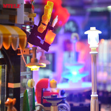 MTELE LED Light kit For 10255 The Assembly Square Set City Building Block Light Set Compatible with 15019 (Not Include Model)