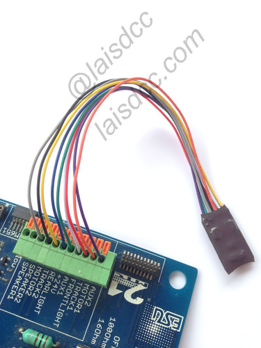 DCC LOCO DECODER FOR HO & N SCALE MODEL TRAIN with 4 Function with 9 Wire and Stay Alives Wires 870014/LaisDcc/KungFu Serie