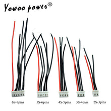 5pcs Lipo 2S 3S 4S 5S 6S Battery Balancing Changer Wire Line Cable JST-XH JST XH Connector Adapter Plug 22AWG 100mm 10cm