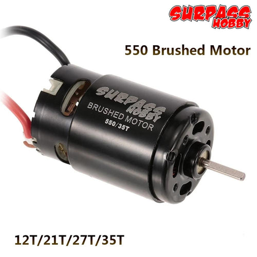 550 12T 21T 27T 35T Brushed Motor for 1/10 RC Car HSP HPI Wltoys Kyosho Off-Road Rock Crawler Climbing RC Car RC Brushed