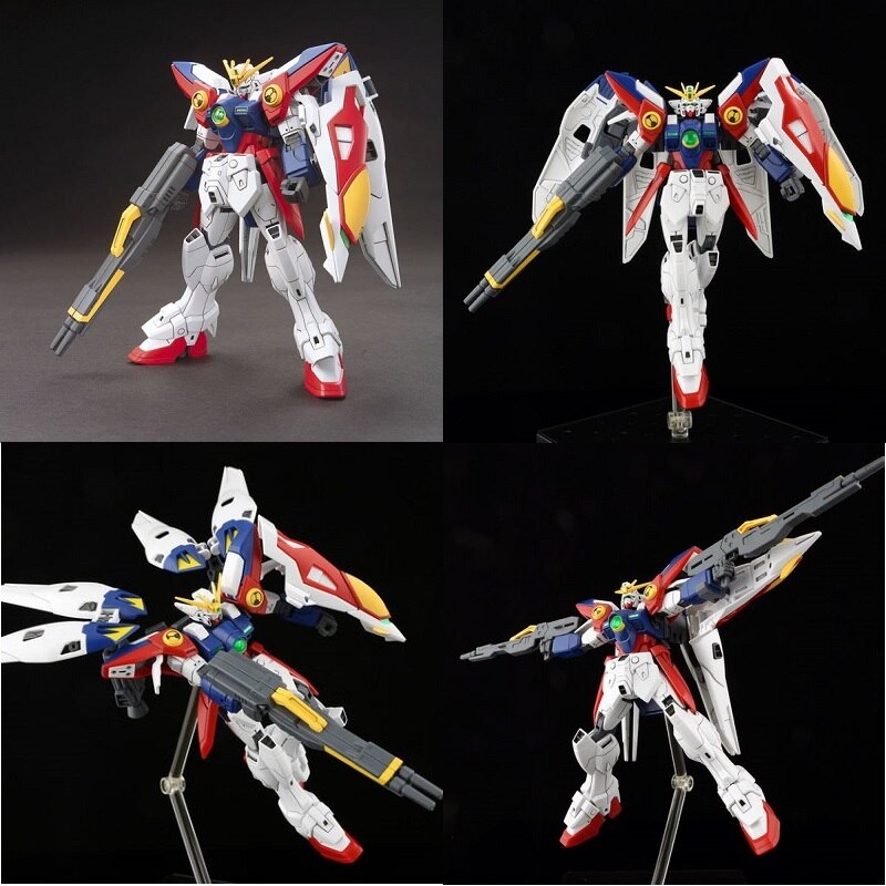 Original Gundam HG 1/144 Model XXXG-00W0 WING GUNDAM ZERO Mobile Suit Kids Toys