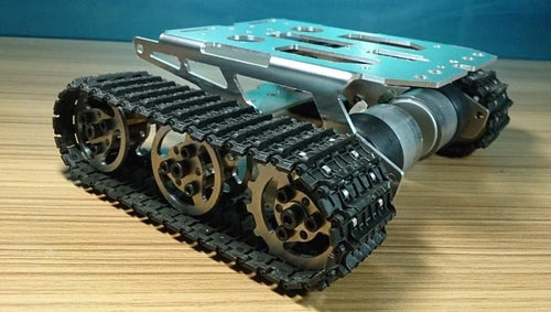 RC Metal Tank Chassis Robot Crawler Tracked Tank Chassis Smart Car Chassis Tracked Vehicle DIY RC Toy Remote Control Mobile