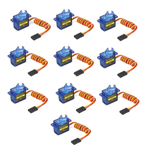 10pcs/5pcs /lot lofty ambition SG90 9g Mini Micro Servo for RC for RC 250 450 Helicopter Airplane Car Drop Free Shippping DXW90