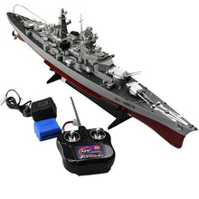 RC Boat High-speed Military Model Series Battleship 1/360 RC 28" Warship Cruiser Simulation Battleship Bismarck Toys For Kids