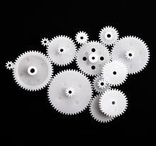 ABWE Different Styles White Plastic Gear Set 58 Pcs for RC Toys