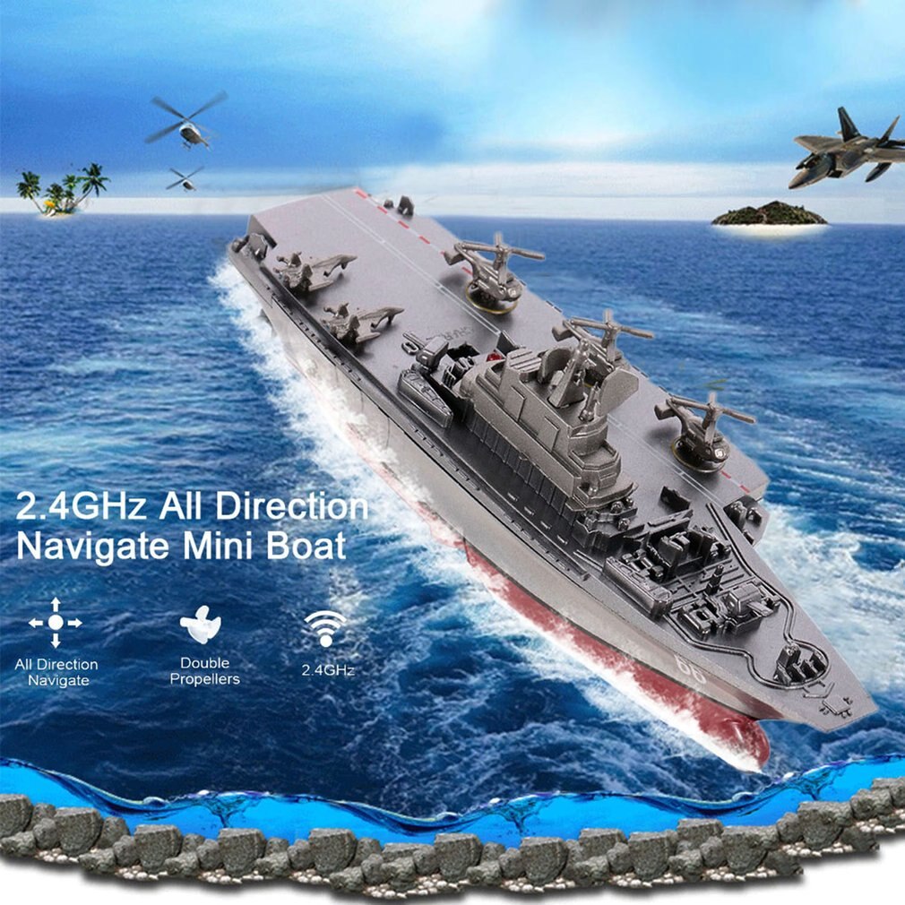 2.4G Remote Control Boat 4 Channel Dual-motor operation RC Ship Micro