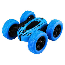RC Car 2.4G 4CH Stunt Drift Deformation Buggy Car Rock Crawler Roll Car 360 Degree Flip Kids Robot RC Cars Toys for Gifts Blue