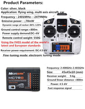 MicroZone MC6C 2.4G 6CH controller transmitter receiver radio system for RC airplane drone multirotor helicopter car boat