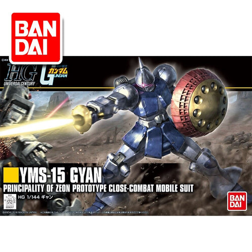 Original Gundam HG 1/144 Model GYAN YMS-15 Mobile Suit Kids Toys With Holder