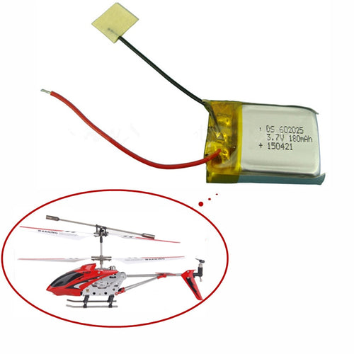3.7V 180mAh Lipo battery For Syma S107 S107G 1S 3.7V 180mAh Li-Po Battery 3.7 V 180 mah Helicopter Part 1PCS