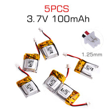 5 pcs 3.7V 100mAh Li-po Battery for Cheerson CX-10 CX-10A FQ777-124 Hubsan Q4 Wltoys V272 Mini RC Quadcopter Drone Battery
