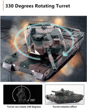 2018 new Army remote control Battle Model XQTK24-2 40CM large scale 330 degrees rotate Simulation recoil Military Tank RC Tank