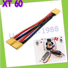 1pcs Xt60 Parallel Battery Connector Cable Dual Extension Y Splitter Silicone Wire