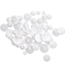 ABWE Different Styles White Plastic Gear Set 58 Pcs for RC Toys