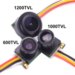 1PCS Micro 600TVL 170 Degree 1.8mm / 1000TVL 90 Degree / 1200TVL 150 Degree Color Video FPV Mini Camera with Audio PAL For Drone