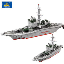 228pcs Cruiser Army Military Frigate Building Blocks Battle War Ship Bricks Navy Vessel Boat Educational Toys for Boys