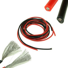Hot Sale 2 Meters (1M red+1M black) 10AWG 12AWG 14AWG Silicone Rubber Wire Cable Red Black Flexible