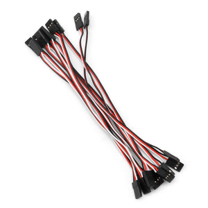 10pcs 50mm-300mm Male To Male Quadcopter Extension Servo Lead Futaba JR Wire Cable RC